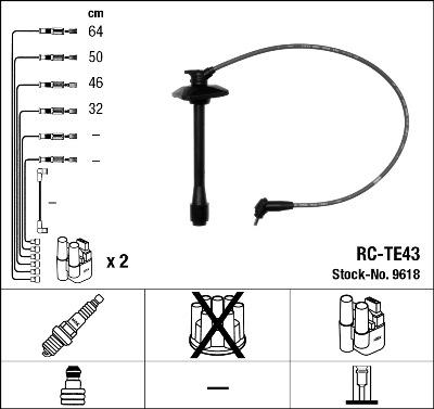 NGK 9618 - Kit de câbles d'allumage cwaw.fr