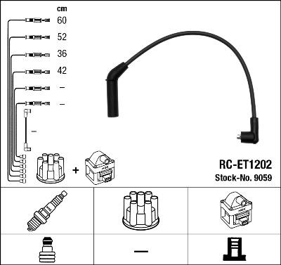 NGK 9059 - Kit de câbles d'allumage cwaw.fr