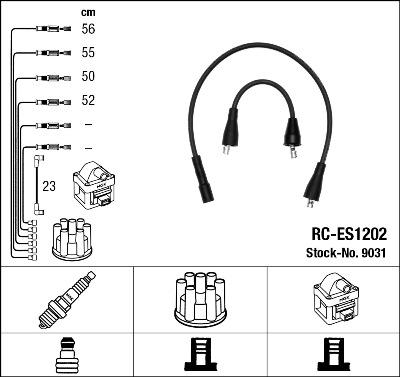 NGK 9031 - Kit de câbles d'allumage cwaw.fr