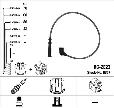 NGK 9857 - Kit de câbles d'allumage cwaw.fr