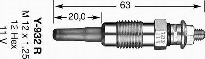 NGK 4956 - Bougie de préchauffage cwaw.fr