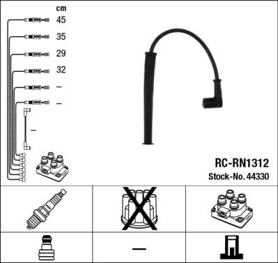 NGK 44330 - Kit de câbles d'allumage cwaw.fr