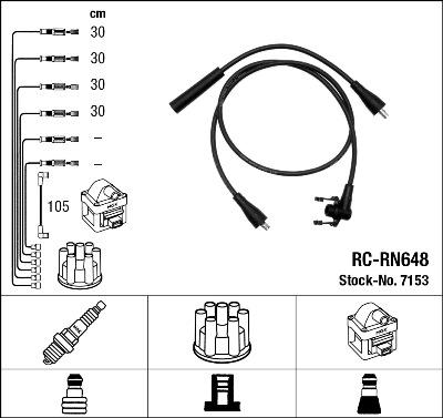 NGK 44295 - Kit de câbles d'allumage cwaw.fr