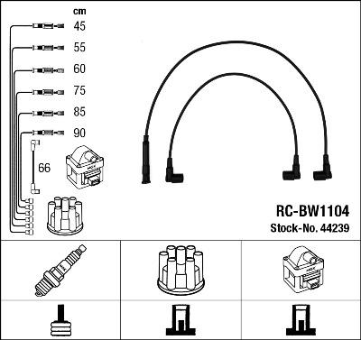 NGK 44239 - Kit de câbles d'allumage cwaw.fr