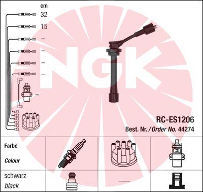 NGK 44274 - Kit de câbles d'allumage cwaw.fr