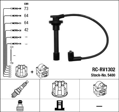 NGK 5400 - Kit de câbles d'allumage cwaw.fr