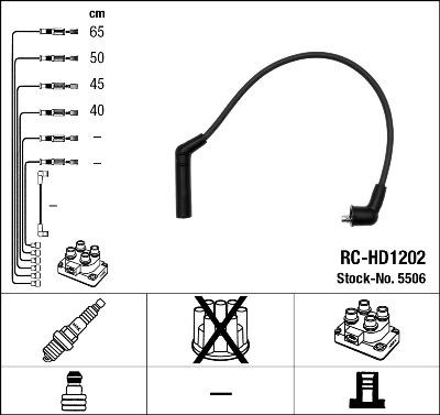 NGK 5506 - Kit de câbles d'allumage cwaw.fr