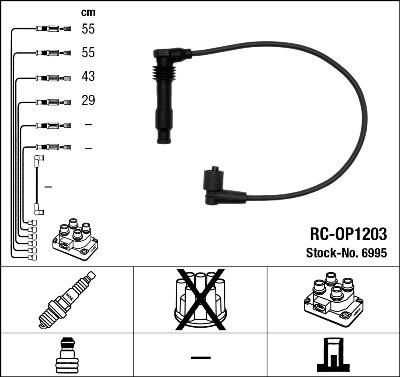 NGK 6995 - Kit de câbles d'allumage cwaw.fr