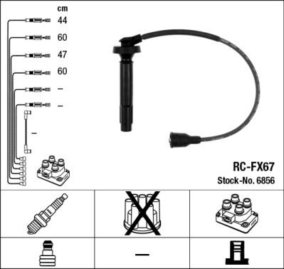 NGK 6856 - Kit de câbles d'allumage cwaw.fr