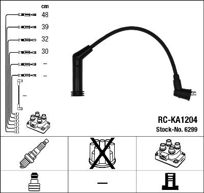 NGK 6299 - Kit de câbles d'allumage cwaw.fr