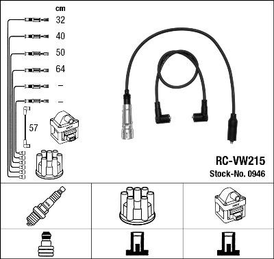 NGK 44293 - Kit de câbles d'allumage cwaw.fr