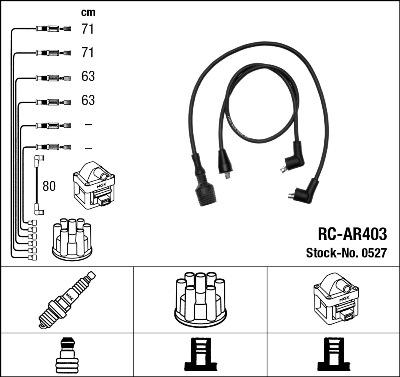 NGK 0527 - Kit de câbles d'allumage cwaw.fr