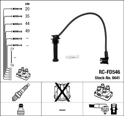 NGK 0641 - Kit de câbles d'allumage cwaw.fr