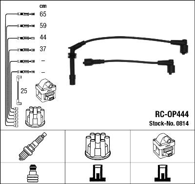 NGK 0814 - Kit de câbles d'allumage cwaw.fr