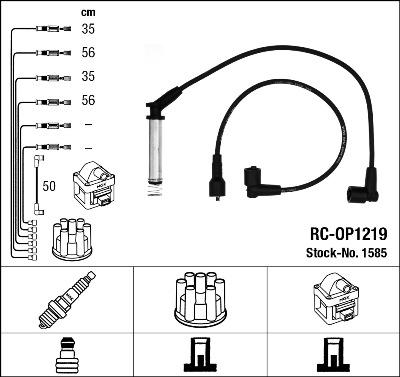 NGK 1585 - Kit de câbles d'allumage cwaw.fr