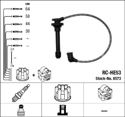 NGK 8573 - Kit de câbles d'allumage cwaw.fr