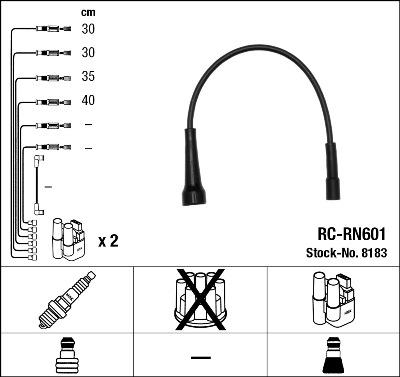 NGK 8183 - Kit de câbles d'allumage cwaw.fr