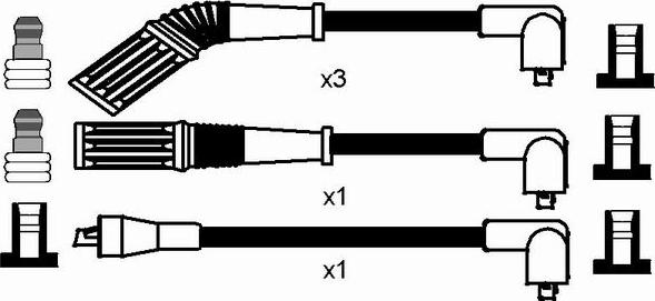 NGK 8224 - Kit de câbles d'allumage cwaw.fr