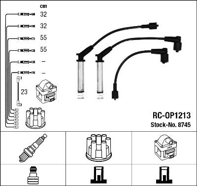 NGK 8745 - Kit de câbles d'allumage cwaw.fr