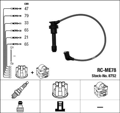 NGK 8752 - Kit de câbles d'allumage cwaw.fr