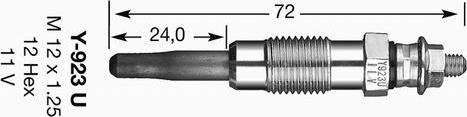 NGK 3380 - Bougie de préchauffage cwaw.fr