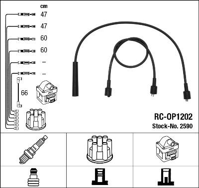 NGK 2590 - Kit de câbles d'allumage cwaw.fr