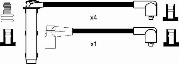 NGK 2585 - Kit de câbles d'allumage cwaw.fr