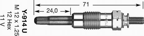 NGK 2643 - Bougie de préchauffage cwaw.fr