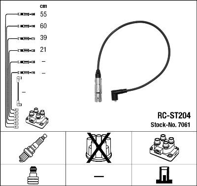 NGK 7061 - Kit de câbles d'allumage cwaw.fr