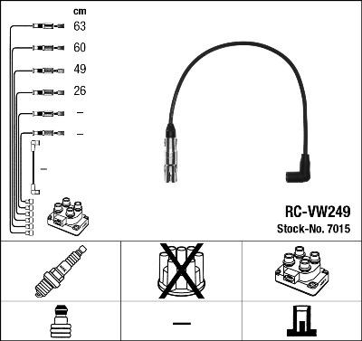 NGK 7015 - Kit de câbles d'allumage cwaw.fr