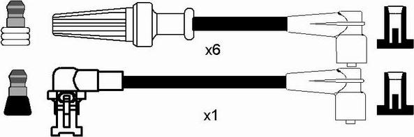 NGK 7183 - Kit de câbles d'allumage cwaw.fr