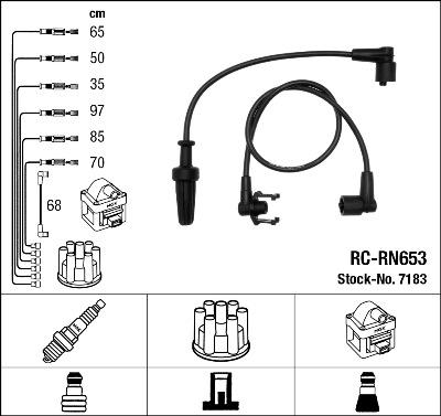 NGK 7183 - Kit de câbles d'allumage cwaw.fr