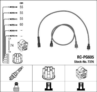 NGK 7376 - Kit de câbles d'allumage cwaw.fr