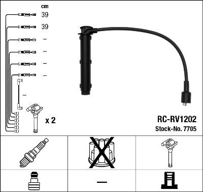 NGK 7705 - Kit de câbles d'allumage cwaw.fr