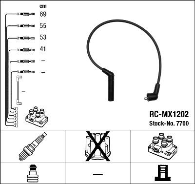 NGK 7700 - Kit de câbles d'allumage cwaw.fr