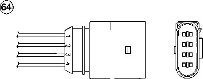 NGK OZA532-V4 - Sonde lambda cwaw.fr