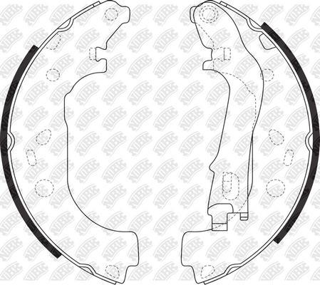 NiBK FN41002 - Jeu de mâchoires de frein cwaw.fr