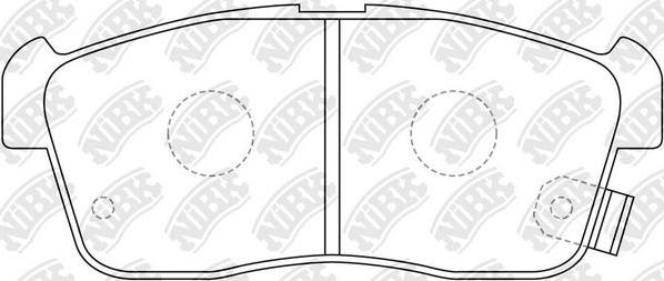 NiBK PN9443 - Kit de plaquettes de frein, frein à disque cwaw.fr