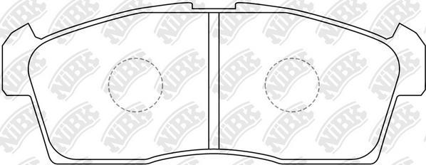 NiBK PN9426 - Kit de plaquettes de frein, frein à disque cwaw.fr