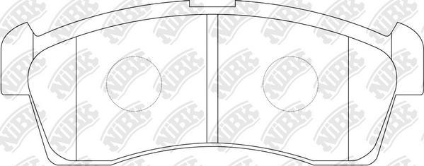 NiBK PN9523 - Kit de plaquettes de frein, frein à disque cwaw.fr