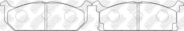 NiBK PN9117 - Kit de plaquettes de frein, frein à disque cwaw.fr