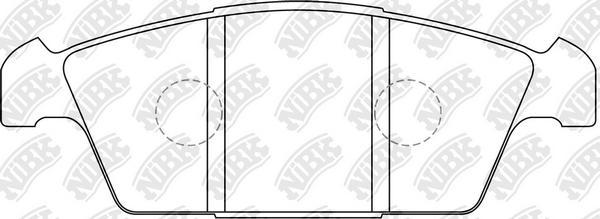 NiBK PN9183 - Kit de plaquettes de frein, frein à disque cwaw.fr