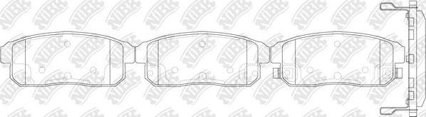 NiBK PN9800 - Kit de plaquettes de frein, frein à disque cwaw.fr