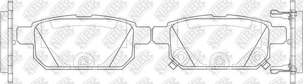 NiBK PN9808 - Kit de plaquettes de frein, frein à disque cwaw.fr