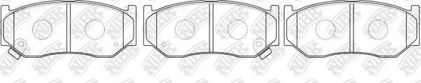 NiBK PN9812 - Kit de plaquettes de frein, frein à disque cwaw.fr