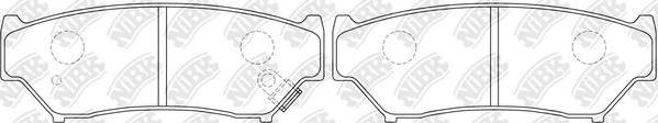 NiBK PN9301 - Kit de plaquettes de frein, frein à disque cwaw.fr