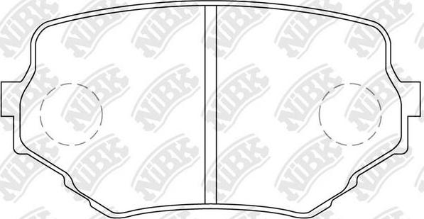 NiBK PN9382 - Kit de plaquettes de frein, frein à disque cwaw.fr