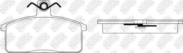 NiBK PN9201 - Kit de plaquettes de frein, frein à disque cwaw.fr