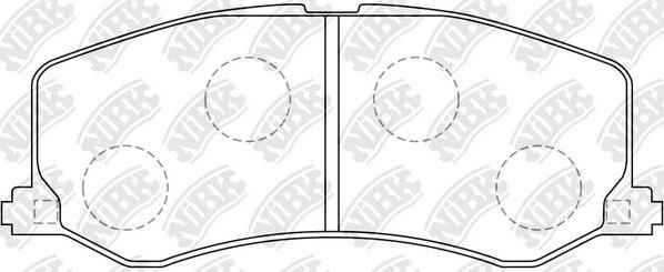 NiBK PN9208 - Kit de plaquettes de frein, frein à disque cwaw.fr