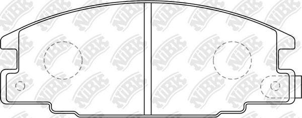 NiBK PN4196 - Kit de plaquettes de frein, frein à disque cwaw.fr